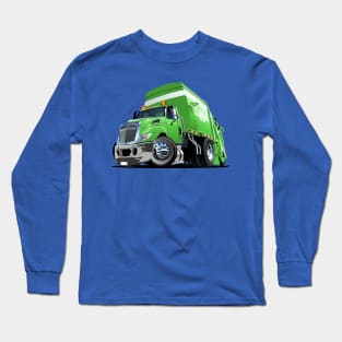 Cartoon Garbage Truck Long Sleeve T-Shirt